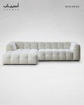 Living Room Sofa Lambswool Velvet Corner Salon Decor Soft Sofa Adult L Shaped Floor Soggiorno Nordic Furniture (White)