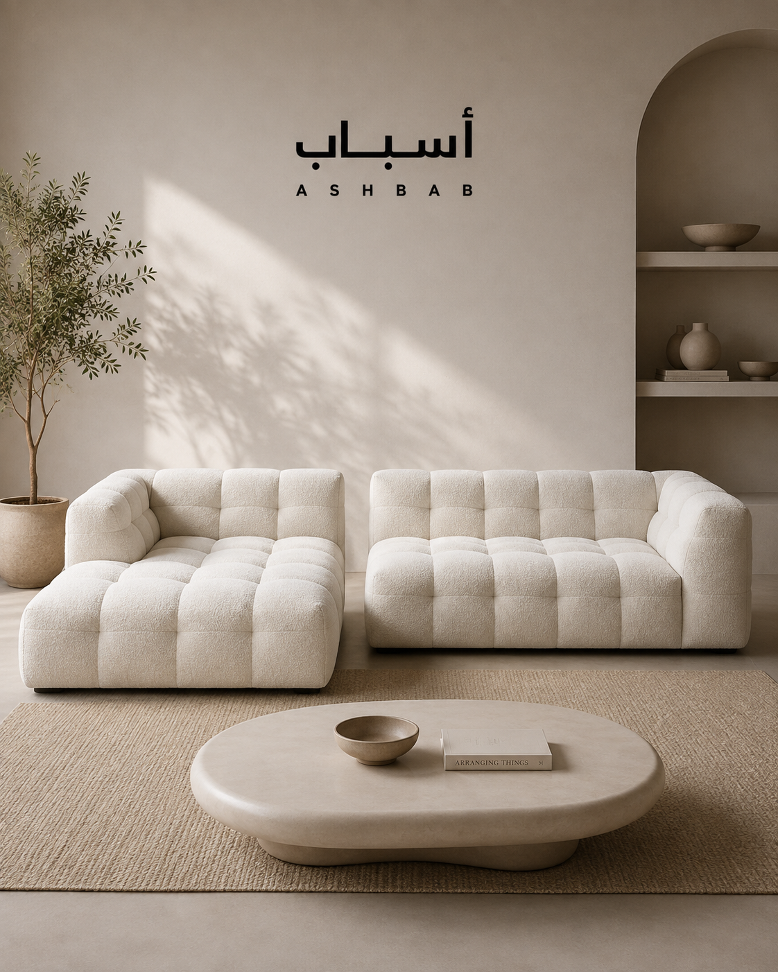 Living Room Sofa Lambswool Velvet Corner Salon Decor Soft Sofa Adult L Shaped Floor Soggiorno Nordic Furniture (White)